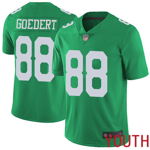 Youth Philadelphia Eagles 88 Dallas Goedert Limited Green Rush Vapor Untouchable NFL Jersey Football
